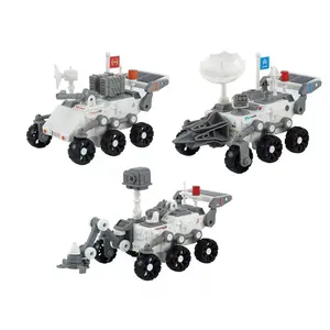 3 in 1 DIY solar powered toy car Mars exploration adventure vehicle assembly robot kit stem solar toy for kids Mars rover