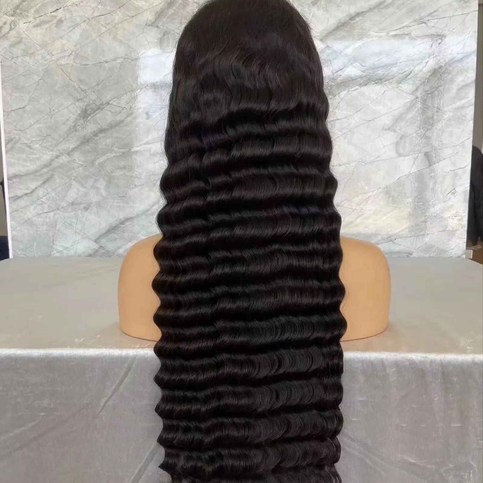Amara fast shipping best sale 13x4 lace front wig top quality deep wave 100% Human Hair wig curly real Brazilians hair in stock
