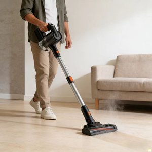 Aspiradora Inalámbrica sin Escobillas, Alta Potencia de Succión de 14kPa, sin Bolsa, con Batería, para Hogar, Garaje, Pisos Duros, Pelo de Mascotas y Autos - Product Image 2