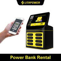 Distributeur automatique 8 emplacements armoire de charge partagée avec chargeur mobile de location de banque d'alimentation partagée