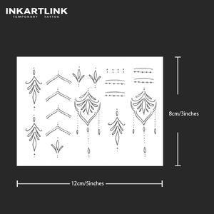 Autocollant Tatouage Mandala Personnalisé, Bague de Doigt, Art Ligné, Motif Herbal, Semi-permanent 15 Jours, Art Corporel Esthétique, Vente en Gros - Product Image 3