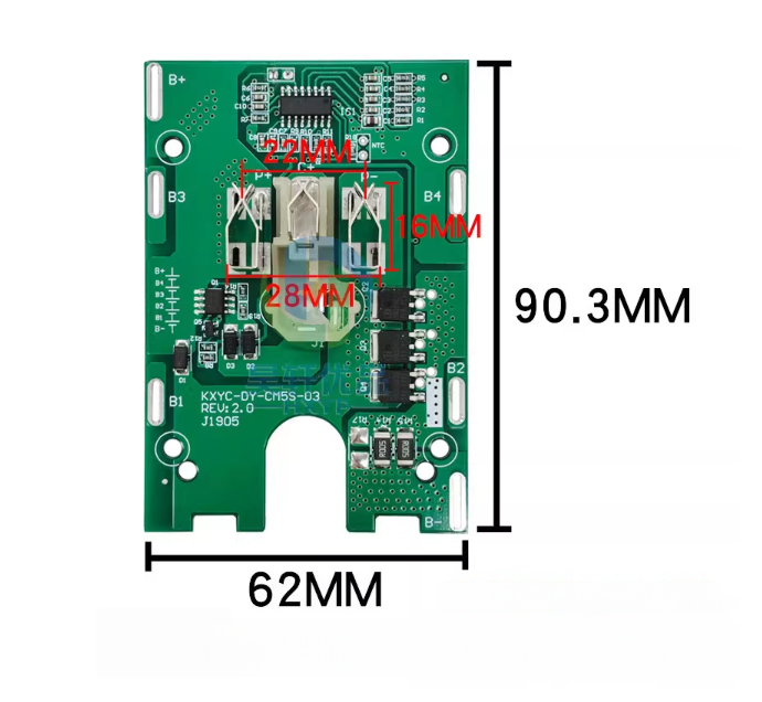 5S 18V 30A BMS Li-ion Battery Protection Board for 18650 Chargers