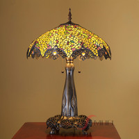 Lampe de bureau en verre teinté en cuivre pur de style européen vintage haut de gamme, vente directe en gros de l'usine chinoise Sensmuel