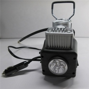 เครื่องอัดอากาศแบบสองกระบอกสูบ AUTOROUT สำหรับรถ SUV รถบรรทุก 12v เครื่องเติมลมยางแบบพกพาขนาดเล็ก ดีไซน์ OEM ปั๊มลมไฟฟ้าสำหรับรถยนต์ - Product Image 3