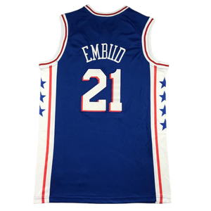 Hommes de Philadelphie # 0 Maxey # 77 Edgecombe # Maillot de basket respirant sans manches 88 Paul George, chemise de sport cousue, édition City - Product Image 3