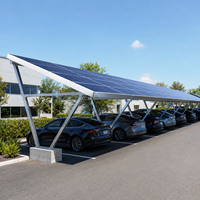 Abri de voiture solaire résidentiel en aluminium étanche OEM en gros 12x20