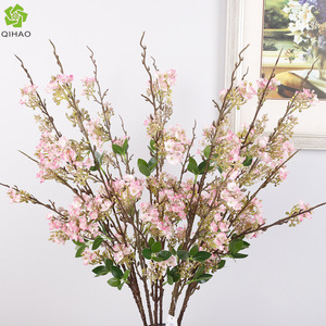 Flor Artificial de Seda con Estampado Floral Pequeño, Alta Simulación, Plástico, Decoración para Bodas y Hogar, 56g QH-55069 - Product Image 5