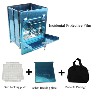 Parrillas de Barbacoa Plegables Multifuncionales 2 en 1 de Acero Inoxidable para Acampar y Cocinar con Leña - Product Image 5