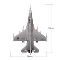 ROC Hobby 64mm Ventilateurs Canalisés Edf Jet F-16 V2 RC Avion Simulation Modèle Mousse Avion À Aile Fixe PNP 4S