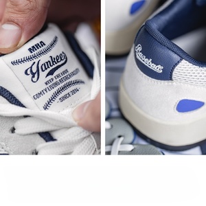Zapatos de suela gruesa para hombre, estilo americano retro, casuales de negocios, versátiles, deportivos, de béisbol, de ocio, zapatillas blancas. - Product Image 4