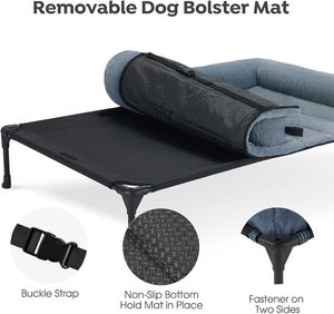 Kühlung Erhöhtes Hunde bett Flauschiges Plüsch polster Kissen Indoor Raised Umwelt freundlicher Winter Verwenden Sie große Hunde Soft Pet Sofa Cot - Product Image 4