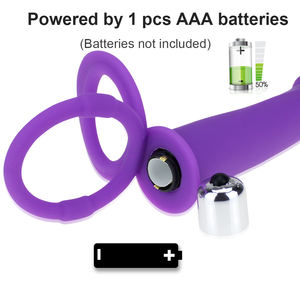 無料カスタムボックス - ダブルペネトレーションバイブレーターペニスストラップオンディルドストラップオンバイブレーションアナルプラグアダルト製品カップル初心者向け - Product Image 5