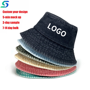 Chapeau Bob en Jean Léger et Tendance avec Logo Personnalisé Brodé pour Hommes et Femmes – Idéal pour l'Été et les Vacances en Plein Air - Product Image 1
