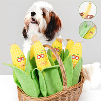Jouets interactifs de puzzle olfactif pour chiens, type Corn Dog, avec bruits couinants et papier froissé