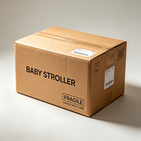 Boîte d'emballage personnalisée pour poussette de bébé, boîte en carton ondulé imperméable pour l'expédition d'équipements pour bébés