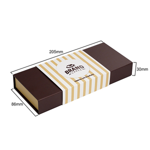 Di lusso 10 pezzi di <span class=keywords><strong>cioccolato</strong></span> con cavità carta velina tartufo scatola rigida magnete coperchio regalo con coperchio - Product Image 6