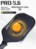 Raquette de pickleball portable pour enfants, approuvée USAPA, en fibre de carbone T700 thermoformée, avec technologie de noyau en nid d'abeille de 16 mm