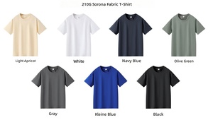 Camiseta de Hip Hop Oversize de Algodón y Poliéster de 210G, Corte Americano, Sólida, para Hombre, la Más Vendida - Product Image 4