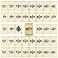 Cartes à Jouer Personnalisées Vintage Écologiques Recyclables – Jeu de Poker Rétro avec Finition Brillante/Mate pour Cadeaux et Promotion de Marque