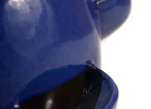 Pot de fleurs en céramique de jardin Cottage, fait à la main, respirant, écologique, léger, avec finition émaillée et trou de drainage - Product Image 2