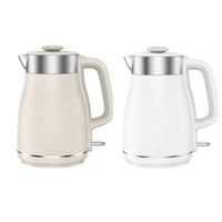 Bouilloire électrique en acier inoxydable à double paroi de 1,8 L, vente en gros, pour la maison, avec contrôle de la température, thermos