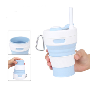 Taza plegable de silicona para viaje, taza de café de 450ml de gran tamaño, de silicona - Product Image 3