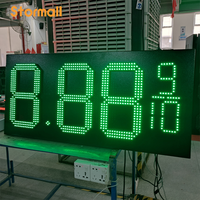 Affichage des prix LED étanche pour station-service, panneau numérique des prix du carburant avec télécommande, conception modulaire, utilisation en extérieur