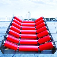 Rouleau de convoyeur en acier de qualité industrielle, durable et résistant au feu, certifié ISO9001 pour les convoyeurs miniers