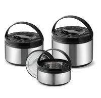 Nouvel ensemble de chauffe-plats pour casseroles, récipients isothermes pour fêtes, boîtes à lunch isolées, lot de 3 pièces