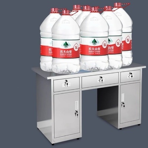 家庭用オフィスやホテル用冷間圧延スチール製コンピュータデスク調節可能で耐久性のある金属デザイン - Product Image 4