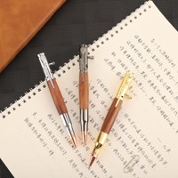 Stylo Bille Créatif en Gros, Style Pistolet, en Métal, Encre Noire, Corps Original, Cadeau de Noël pour Fournitures Scolaires et de Bureau