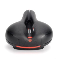 ZOYOSPORTS Selle de Vélo Confortable en Cuir PU à Mémoire de Forme avec Double Amortisseur en Caoutchouc