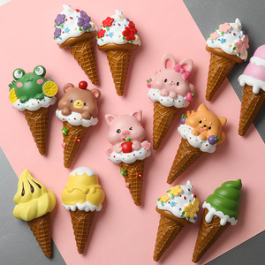 Aimants créatifs pour réfrigérateur, vente en gros, motifs de dessins animés, grands modèles, thèmes alimentaires, crème glacée, animaux, ours - Product Image 4
