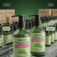 KOLORYST Botol 150ml Sampo Rosemary Mint Penghalus dengan Pencegah Kerontokan & Pembersih Mendalam untuk Dewasa
