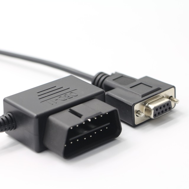 Bofan DB9 Serial RS232 Female Port Male OBD2/OBDII 4-Conductor Copper PVC Insulation 3m Black Mercedes Bluetec Diagnostic Cable