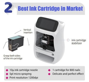 Automatic Smart DIY Digital Nail Art Printer Machine Touch Screen AI Professional 3D <b>WiFi</b> Electric Nail Salon 720x1280p - Product Image 5