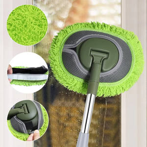 Brosses de nettoyage de voiture écologiques Brosse de lavage de voiture télescopique à long manche <span class=keywords><strong>Balai</strong></span> de nettoyage Accessoires Auto - Product Image 6