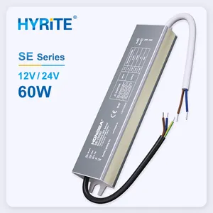 OEM nhà sản xuất 220V 240V 60watt không thấm nước dẫn biến áp <span class=keywords><strong>60W</strong></span> dẫn cung cấp điện 12V 24V IP67 điều khiển - Product Image 1