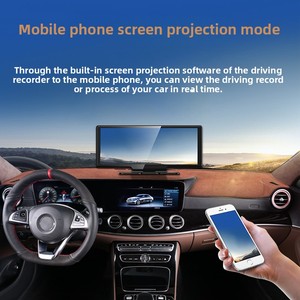 מסך מגע CarPlay בגודל 10.26 אינץ', מצלמת דרך כפולה קדמית 4K ואחורית 1080P, מערכת אנדרואיד אוטו, ניווט GPS, בלוטות', מערכת סטריאו לרכב - Product Image 5