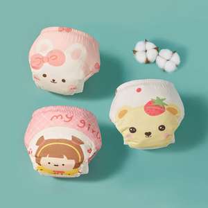 Kunden spezifische wasch bare wieder verwendbare Baumwolle wasserdicht auslaufs icher Baby Töpfchen Trainings hose Kleinkind Kinder Windel Lern unterwäsche - Product Image 3