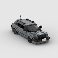 Compatible avec les briques de marque, petites pièces, voiture de course MOC, assemblage éducatif, bricolage, jouets de construction en plastique ABS pour enfants