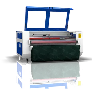 Fabric laser cutting machine 1610 1625 1630 cut felt sheets 130w 150w with automatic feeder