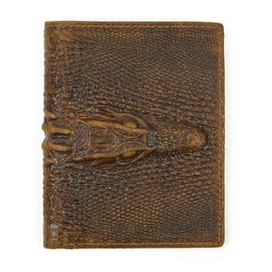 Portefeuille long en cuir véritable à motif d'alligator <span class=keywords><strong>Porte</strong></span>-cartes pour hommes Pochette pour téléphone portable <span class=keywords><strong>Porte</strong></span>-monnaie Carteira Portefeuilles pour hommes de haute qualité - Product Image 3