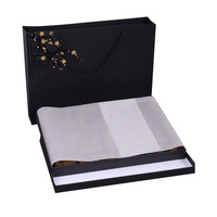 Usine Vente Noir Foulard En Soie Écharpe En Laine Boîte D'emballage Vide Chemise Blouse Manteau Noix Chocolat Tarte Douce Boîte De Papier Cadeau