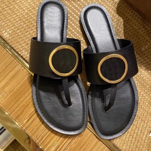 Mules et sandales d'été décontractées pour <span class=keywords><strong>femme</strong></span> en cuir PU, style paresseux, confortables et plates - Product Image 1
