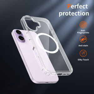 Funda Transparente Antiamarilla para iPhone 17 16 15 14 13, Antigolpes y Antipolvo, 1.5MM PC+TPU, Carcasa Transparente para Teléfono Móvil - Product Image 2