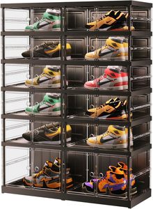 Caja de Almacenamiento de Zapatos Apilable y Personalizable de Plástico ABS+PC+PP con Apertura Magnética, Ecológica, Capacidad de 17L - Product Image 3