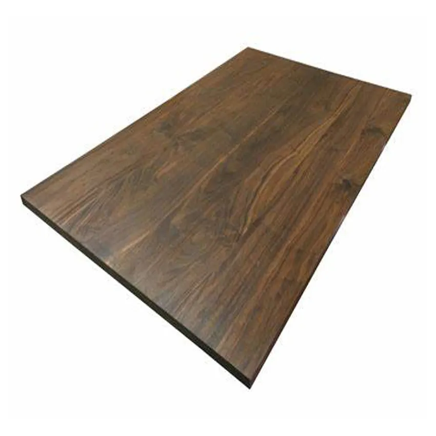 Industrial Furniture Bubinga Wood Slab Table With Red Color And Live Edge Tabletop For Office Dining Room
