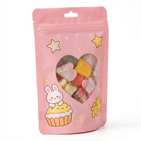 Sachets refermables personnalisables anti-odeur avec fenêtre transparente pour bonbons, lait, collations, emballages alimentaires de qualité alimentaire