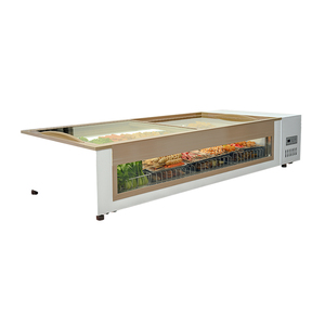 Vitrina de congelador refrigerada sin vidrio de escritorio comercial pequeña: Especializada para pinchos de barbacoa de mantenimiento fresco - Product Image 2